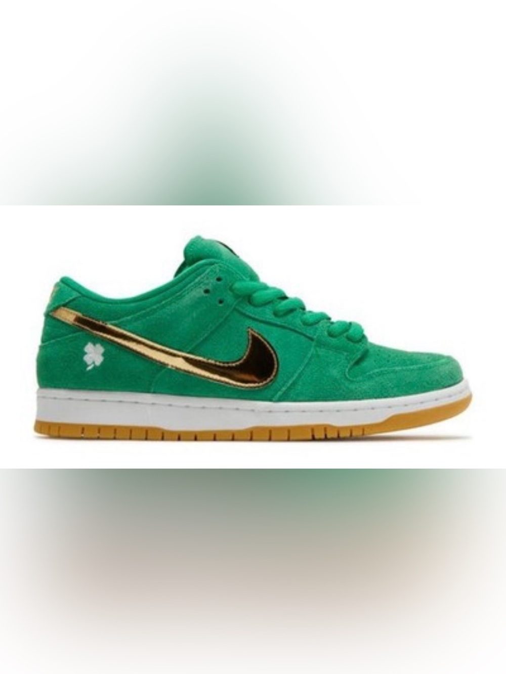 Nike SB Dunk Low PS St. Patrick's Day Shamrock Kids 12.5C Green Gold